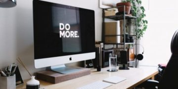 beautifulfunctional working desk clean your computer desk