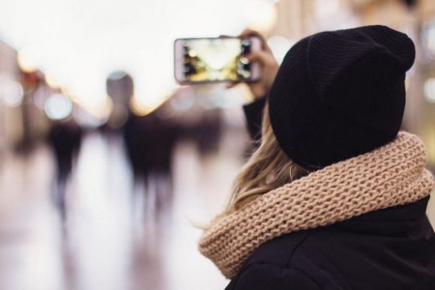 winter fashion girl happy and healthy lifestyle