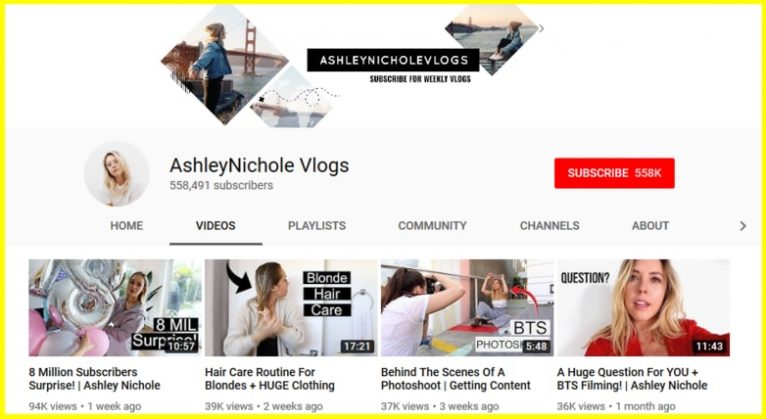 Ashley Nichole Vlogs