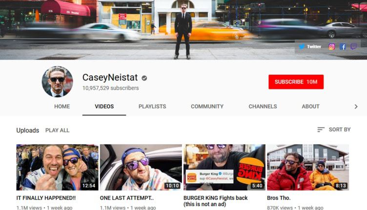 Casey Neistat vlog