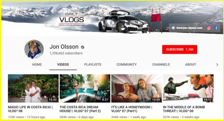  Jon Olsson vlog