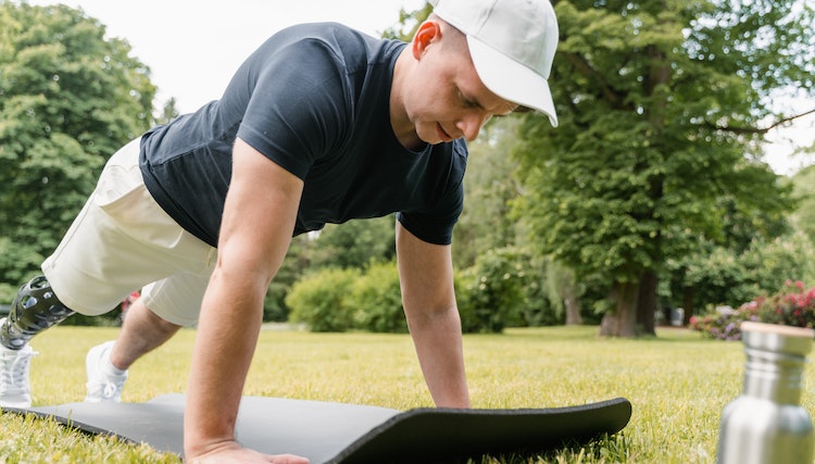 planks with straight arms